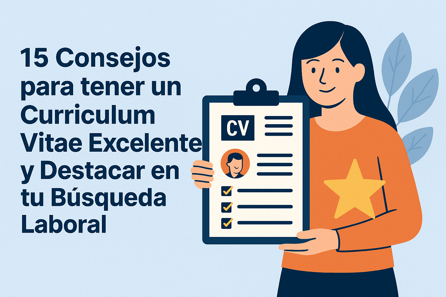 15 Consejos para tener un Curriculum Vitae Excelente y Destacar en tu Búsqueda Laboral