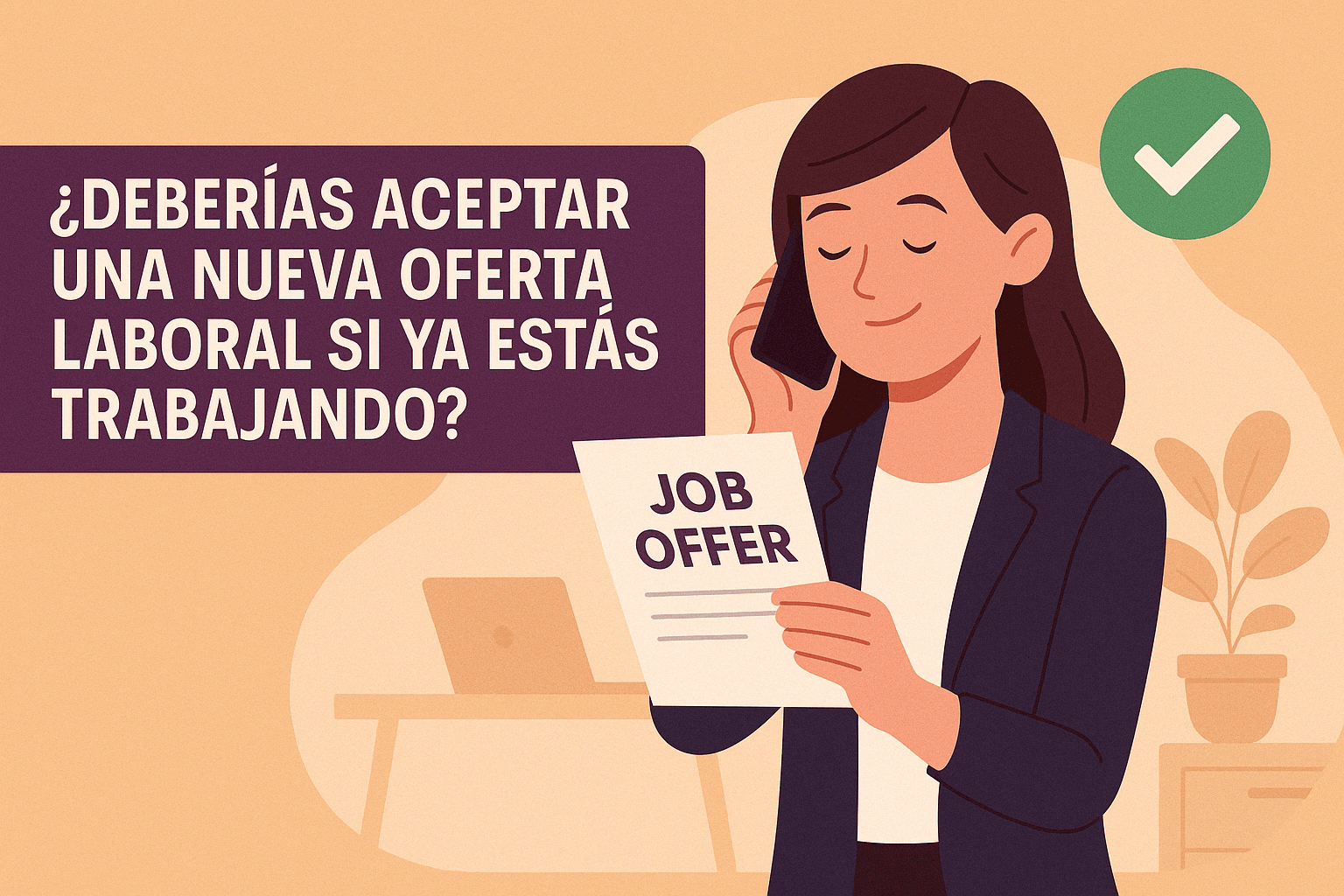 ¿Deberías aceptar una nueva oferta laboral si ya estás trabajando?