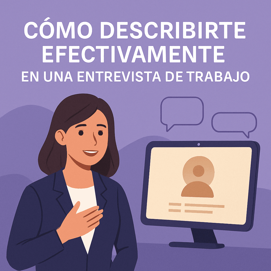 Cómo describirte efectivamente en una entrevista de trabajo