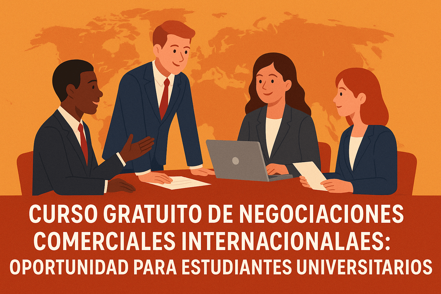 Curso Gratuito de Negociaciones Comerciales Internacionales: Oportunidad para Estudiantes Universitarios