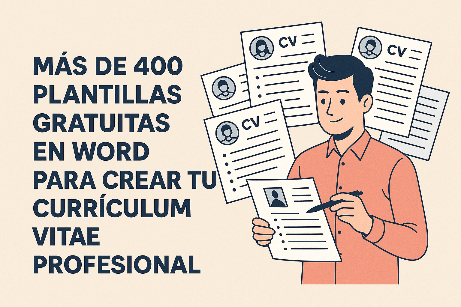 Más de 400 plantillas gratuitas en Word para crear tu Currículum Vitae profesional